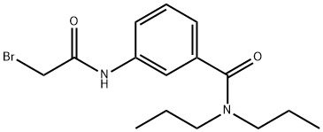 3-[(2-Bromoacetyl)amino]-N,N-dipropylbenzamide Struktur