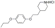 4-[2-(4-Piperidinyl)ethoxy]phenyl propyl etherhydrochloride Struktur