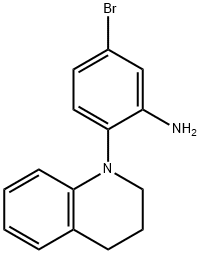 5-Bromo-2-[3,4-dihydro-1(2H)-quinolinyl]aniline Struktur