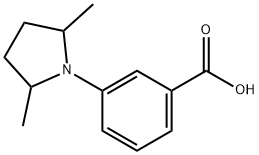 3-(2,5-Dimethyl-pyrrolidin-1-yl)-benzoic acid Struktur