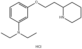 N,N-Diethyl-3-[2-(2-piperidinyl)ethoxy]anilinehydrochloride Struktur