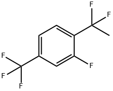 1-(1,1-Difluoroethyl)-2-fluoro-4-(trifluoromethyl)benzene Struktur