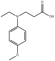 3-[Ethyl-(4-methoxy-phenyl)-amino]-propionic acid Struktur