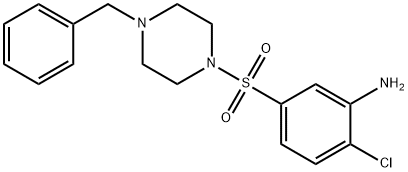 5-[(4-Benzyl-1-piperazinyl)sulfonyl]-2-chloroaniline Struktur