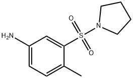 4-Methyl-3-(pyrrolidine-1-sulfonyl)-phenylamine Struktur