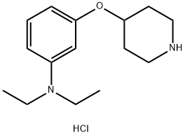 N,N-Diethyl-3-(4-piperidinyloxy)anilinehydrochloride Struktur