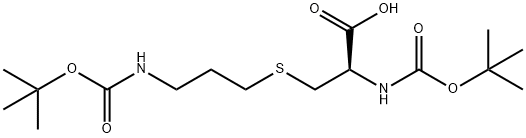 Boc-Cys(3-(Boc-amino)-propyl)-OH Struktur