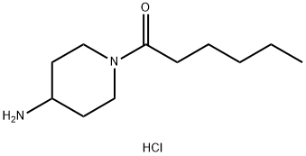 4-piperidinamine, 1-(1-oxohexyl)- Struktur