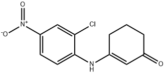 2-cyclohexen-1-one, 3-[(2-chloro-4-nitrophenyl)amino]- Struktur