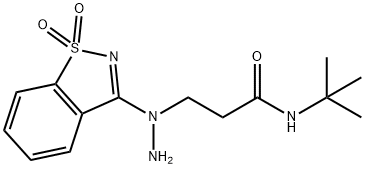 propanamide, N-(1,1-dimethylethyl)-3-[1-(1,1-dioxido-1,2-b Struktur