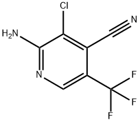 2-Amino-3-chloro-5-(trifluoromethyl)-isonicotinonitrile Struktur