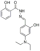 N'-[4-(Diethylamino)-2-hydroxybenzylidene]-2-hydroxybenzohydrazide Struktur