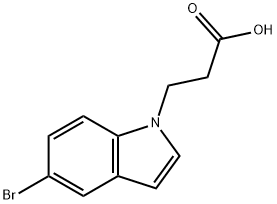 3-(5-Bromo-1H-indol-1-yl)propanoic acid Struktur