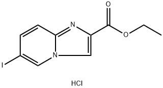 Ethyl 6-iodoimidazo[1,2-a]pyridine-2-carboxylate hydrochloride Struktur