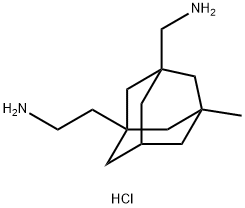 {[3-(2-Aminoethyl)-5-methyl-1-adamantyl]-methyl}amine dihydrochloride Struktur