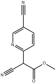 Methyl 2-cyano-2-(5-cyano-2-pyridinyl)acetate Struktur