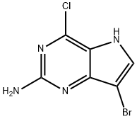 7-Bromo-4-chloro-5H-pyrrolo[3,2-d]pyrimidin-2-amine Struktur