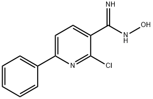 2-Chloro-N'-hydroxy-6-phenyl-3-pyridinecarboximidamide Struktur