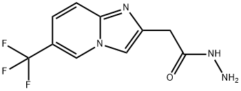 2-[6-(Trifluoromethyl)imidazo[1,2-a]pyridin-2-yl]-acetohydrazide Struktur