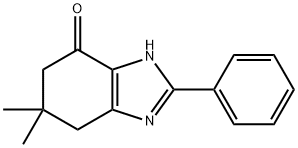 6,6-Dimethyl-2-phenyl-1,5,6,7-tetrahydro-4H-benzimidazol-4-one Struktur