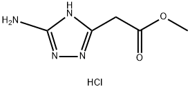 Methyl (3-amino-1H-1,2,4-triazol-5-yl)acetate hydrochloride Struktur