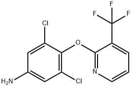 2-(4-Amino-2,6-dichlorophenoxy)-3-(trifluoromethyl)pyridine Struktur