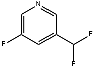 3-(Difluoromethyl)-5-fluoro-pyridine Struktur