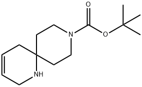 tert-Butyl 1,9-diazaspiro[5.5]undec-3-ene-9-carboxylate Struktur