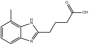 4-(4-METHYL-1H-BENZIMIDAZOL-2-YL)BUTANOIC ACID Struktur