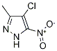 4-CHLORO-3-METHYL-5-NITRO-1H-PYRAZOLE Struktur