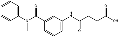 4-{3-[(METHYLANILINO)CARBONYL]ANILINO}-4-OXOBUTANOIC ACID Struktur