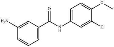 3-AMINO-N-(3-CHLORO-4-METHOXYPHENYL)BENZAMIDE Struktur