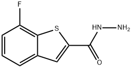 7-fluoro-1-benzothiophene-2-carbohydrazide Struktur