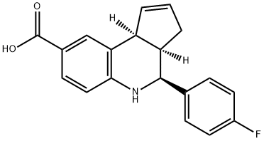 (3aR,4S,9bS)-4-(4-fluorophenyl)-3a,4,5,9b-tetrahydro-3H-cyclopenta[c]quinoline-8- Struktur