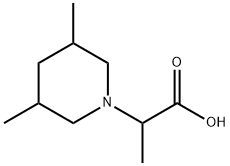 2-(3,5-Dimethylpiperidin-1-yl)propanoic acid Struktur