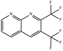 2,3-Bis-(trifluoromethyl)-1,8-naphthyridine Struktur