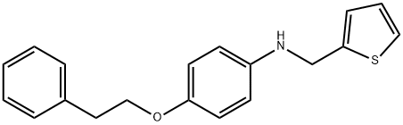 4-(Phenethyloxy)-N-(2-thienylmethyl)aniline Struktur