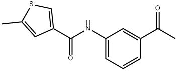 N-(3-Acetylphenyl)-5-methylthiophene-3-carboxamide Struktur