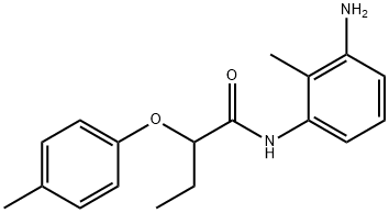 N-(3-Amino-2-methylphenyl)-2-(4-methylphenoxy)-butanamide Struktur