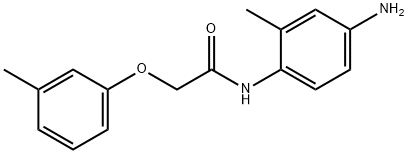 N-(4-Amino-2-methylphenyl)-2-(3-methylphenoxy)-acetamide Struktur