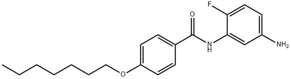 N-(5-Amino-2-fluorophenyl)-4-(heptyloxy)benzamide Struktur