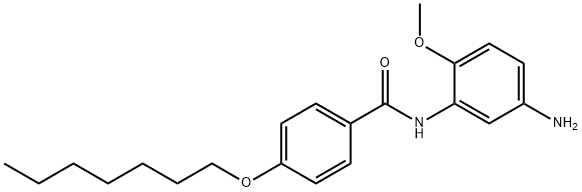 N-(5-Amino-2-methoxyphenyl)-4-(heptyloxy)benzamide Struktur