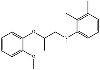 N-[2-(2-Methoxyphenoxy)propyl]-2,3-dimethylaniline Struktur