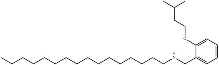 N-[2-(Isopentyloxy)benzyl]-1-hexadecanamine Struktur