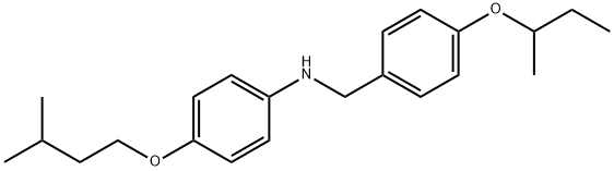 N-[4-(sec-Butoxy)benzyl]-4-(isopentyloxy)aniline Struktur