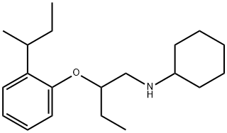 N-{2-[2-(sec-Butyl)phenoxy]butyl}cyclohexanamine Struktur