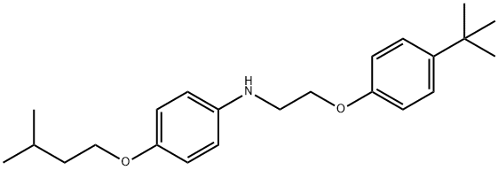 N-{2-[4-(tert-Butyl)phenoxy]ethyl}-4-(isopentyloxy)aniline Struktur