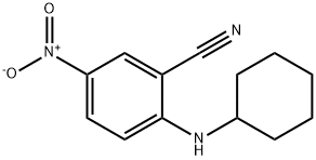 2-(cyclohexylamino)-5-nitrobenzonitrile Struktur