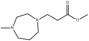 methyl 3-(4-methyl-1,4-diazepan-1-yl)propanoate Struktur