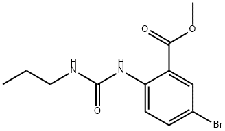 methyl 5-bromo-2-{[(propylamino)carbonyl]amino}benzenecarboxylate Struktur